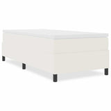 Platform Bed Frame Cream 100 x 200 cm Fabric 3337394