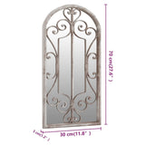Mirror Sand 70x30 cm Iron for Indoor Use 3093545