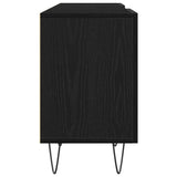 TV Cabinet Set Black Oak 150 x 30 x 50 cm Engineered Wood 862961