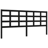 Bed Frame without Mattress Black 200x200 cm Solid Wood Pine 3192125