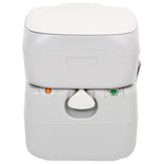 Portable Camping Toilet Grey and White 2212 L HDPE 154405