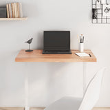 Table Top Light Brown 80x40x cm Treated Solid Wood Oak 3156354