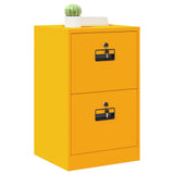 File Cabinet with Drawer Mustard Yellow 45.5 x 42 x 74.5 cm 891613