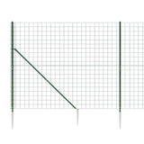 Wire Mesh Fence with Spike Anchors Green 2.2x25 m 154143