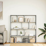 Book Cabinet Concrete Grey 132x29x141.5 cm Engineered Wood 3310310