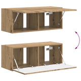 TV Cabinet Set Wall-mounted 4 pcs Artisan Oak Engineered Wood 3409014
