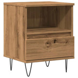 Bedside Cabinet Artisan Oak 40x35x50 cm Engineered Wood 857359
