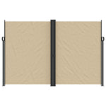 ZNTS Retractable Side Awning Beige 220x1200 cm 4004870
