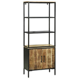 Highboard Brown 70 x 35 x 180 cm Solid Mango Wood 3310124
