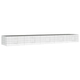 5-Panel Rabbit Cage 541x109x54 cm Galvanised Iron 171566