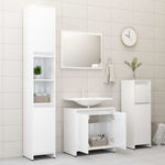 ZNTS Bathroom Cabinet High Gloss White 60x33x61 cm Engineered Wood 802648