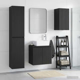 Bathroom Furniture Set 3 pcs Black 33 x 34.5 x 160 cm 3406074