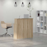 Reception Desk Sonoma Oak 100x50x103.5 cm Engineered Wood 859026