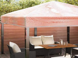 Gazebo Cover Replacement 300 x 300 x 26 cm Transparent PVC 42008410