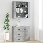Highboard Concrete Grey Engineered Wood 3185395