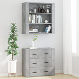 Highboard Concrete Grey Engineered Wood 3185395