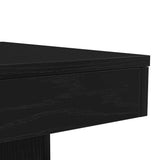Coffee Table with LED Lights Black Oak 50x50x40 cm 862255