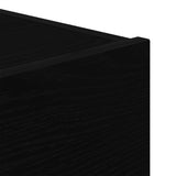 Bedside Cabinet Black Oak 45 x 40 x 55 cm Engineered Wood 863061