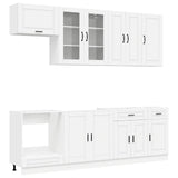 Kitchen Unit PORTO 8 pcs White Engineered Wood 3438173