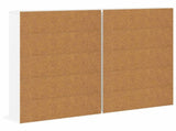 CD Cabinet 2 pcs White 65 x 23.5 x 97.5 cm Engineered Wood 8012675