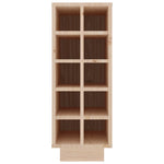 ZNTS Wine Cabinet 23x34x61 cm Solid Wood Pine 820971