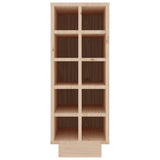 ZNTS Wine Cabinet 23x34x61 cm Solid Wood Pine 820971