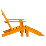 Garden Chair Orange Solid fir wood Standard Detachable 315868