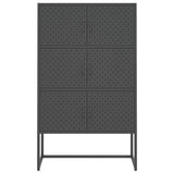 Highboard Anthracite 80x35x135 cm Steel 335879
