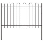 Garden Fence Grey 6.8 x 1 m Powder-coated steel 3334075
