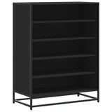 Shoe Cabinet Black 75x38x97.5 cm Engineered Wood and Metal 3300870