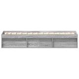 Bed Frame without Mattress Grey Sonoma 100x200 cm 3203836
