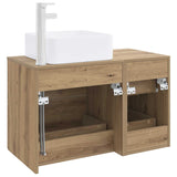 Bathroom Furniture Set 2 pcs Artisan Oak Engineered Wood 3403983