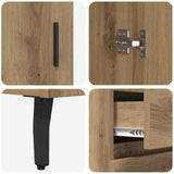 Highboard with Drawer 2 pcs Artisan Oak Engineered Wood 3416057