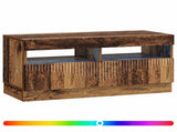 LED TV Cabinet Old Wood Engineered Wood 897443
