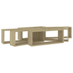 Wall Cube Shelf 6 pcs Sonoma Oak 60x15x23 cm Engineered Wood 807144