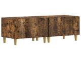5 Piece LED TV Cabinet Smoked Oak Engineered Wood 3416603