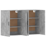 Wall Mounted Cabinets 2 pcs Concrete Grey Engineered Wood 3197988