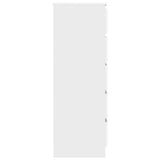 Drawer Cabinet White 60x36x103 cm Engineered Wood 823016