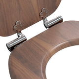 Soft-Close Toilet Seat 2 pcs Brown 44 x 38 cm MDF board 3414531