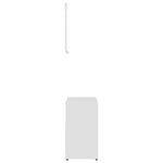 ZNTS 3 Piece Bathroom Furniture Set White Engineered Wood 3056934