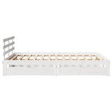 Bed Frame with Drawers without Mattress White 160x200 cm 3302015