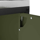 Kitchen Storage with Shelf Olive Green 90 x 50 x 92 cm Steel 874985