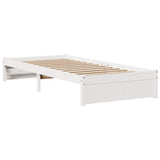 Bed Frame with Headboard without Mattress White 75x190 cm 3305980
