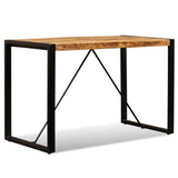 Dining Table Solid Rough Mango Wood 120 cm 243996