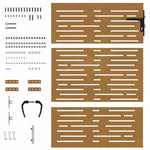 Garden Gate 85x150 cm Corten Steel Square Design 153247