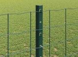 Welded Wire Fence 25 x 1.2 m PVC-Coated Steel Green 3336051