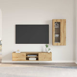 TV Cabinet Set FLORIN 3 pcs Artisan Oak Engineered Wood 3397933