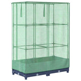 Raised Bed with Greenhouse Cover Rattan Look 80x40x123 cm 4015824