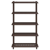Shelving Unit 5-Tier 100 x 40 x 177 cm PP Brown 8011753