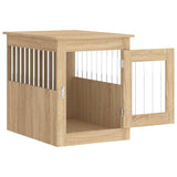 Dog Crate Furniture Sonoma Oak 55x75x65 cm Engineered Wood 838318